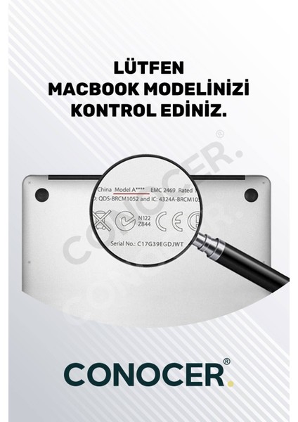 Macbook Air 2022 13.6 Inc M2 A2681 Uyumlu Türkçe Q Klavye Slim Klavye Koruyucu