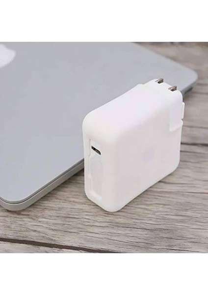 Şarj Aleti Silikon Kılıfı Macbook Air Magsafe 1-2 45W ile Uyumlu A1374 A1436