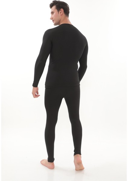 Uzun Kollu Termal Içlik Takım Bay Bayan Unisex Atlet Tayt Şardonlu Pamuklu Kışlık Tayt