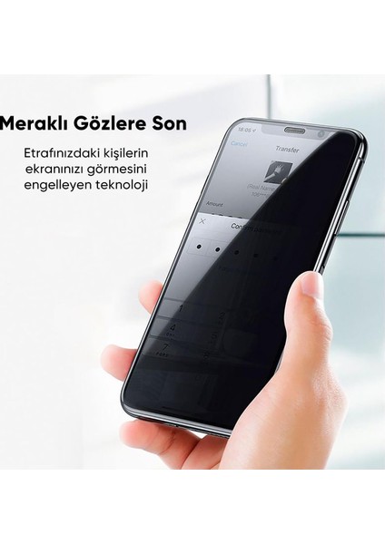 Apple iPhone 15 / 15 Plus / 15 Pro / 15 Pro Max Uyumlu Tam Kaplayan Hayalet Cam Koruyucu Siyah fiyatları