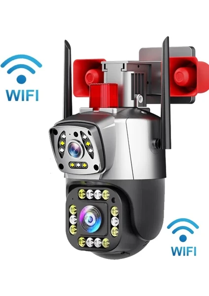 Wificam Plus Çift Kameralı 4mp Fhd Ptz Kamera Türkçe Program IPC360 Home