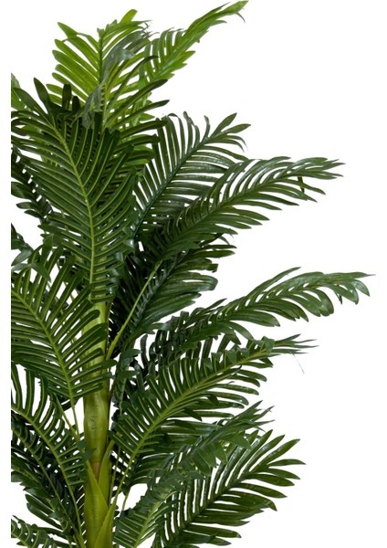 Areka Palmiyesi 150CM Metal Siyah Gümüş Saksıda fiyatları