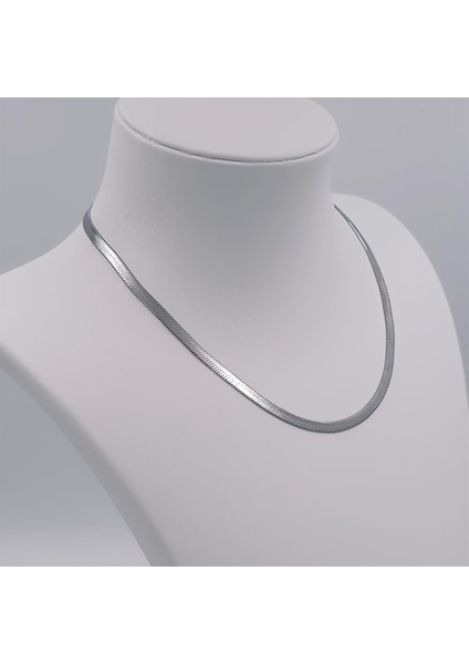 Çelik Silver Italyan Ezme Zincir 45 cm fırsatları