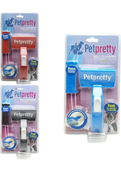 Petpretty Basmalı Otomatik Temizlenen Kedi ve Köpek Tarak Tüy Toplama Tarağı fiyatları