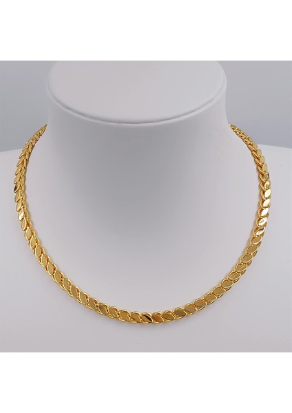 Çelik Gold Ince Arpa Kolye 45 cm