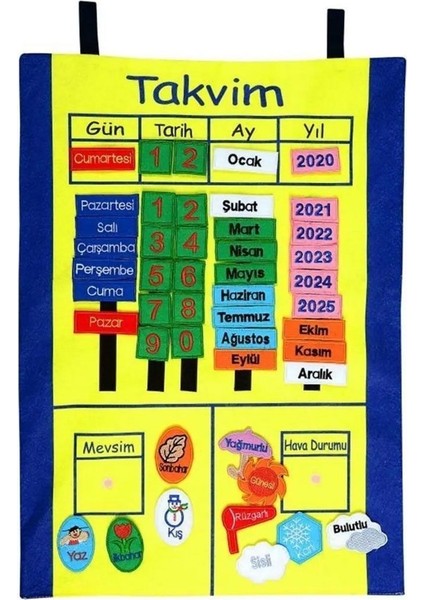 AND-5121 Takvim Cırtlı Pano -Anadolu Oyuncak