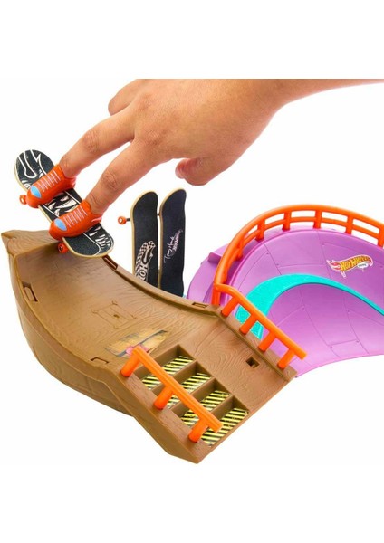 HMK01 Hot Wheels Skate Ahtapot Kaykay Parkı Oyun Seti