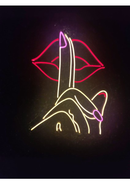 Sessizlik Neon LED TABELA(60X40CM)