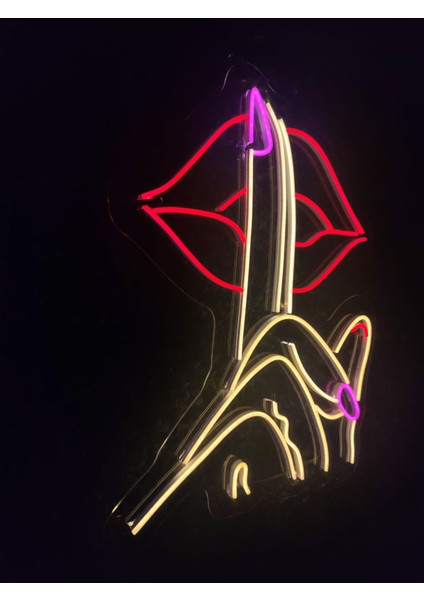 Sessizlik Neon LED TABELA(60X40CM)