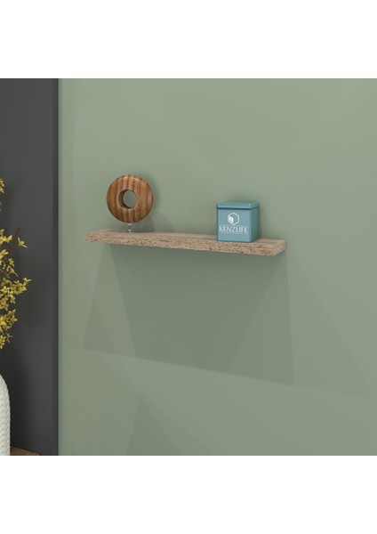 Kenzlife Larose Duvar Rafı Debernuş Tekli 039*07*3 Crd 1 Adet Duvar Rafı Süslük Eko (M)