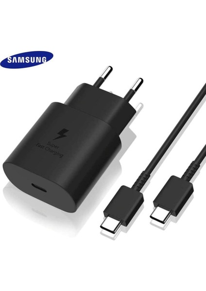 Galaxy S20 / S20 / S20 Ultra Type-C 25W Orjinal Hızlı Şarj Aleti Cihazı Adaptörü 25WATT