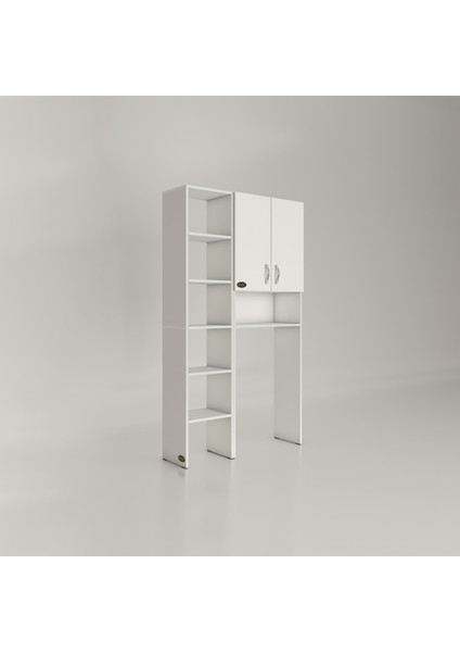 Çamaşır Makinesi Dolabı Sinemmaks Byz 180*096*30 Banyo Kapaklı Arkalıklı Raflı modelleri