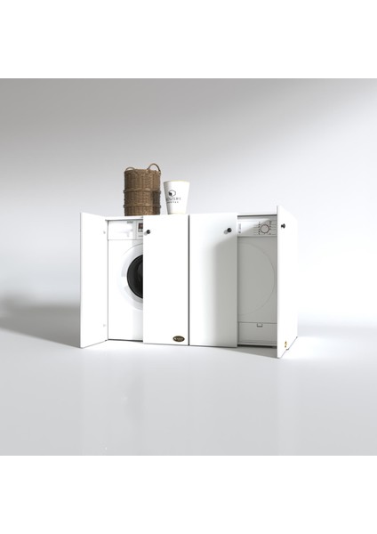 Kenzlife çamaşır&kurutma&bulaşık makinesi dolabı tatyanakare byz 90*140*60 kapaklı arkalıksız fiyatları