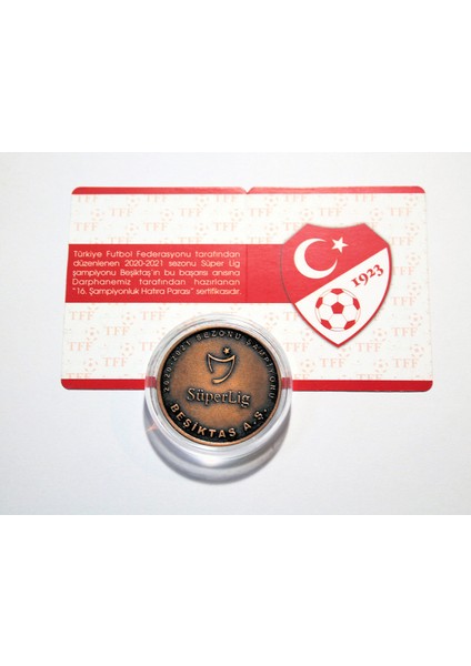 Beşiktaş Şampiyonluk Bronz Hatıra Parası Sertıfıkalı