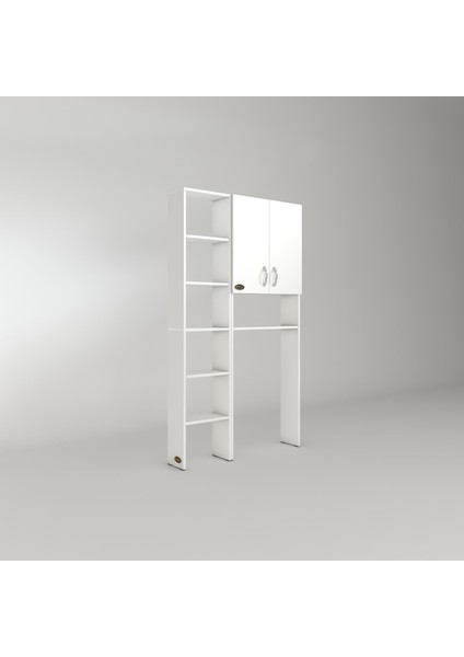 Kenzlife çamaşır makinesi dolabı veronikamaks byz 180*096*20 banyo kapaklı arkalıksız raflı modelleri