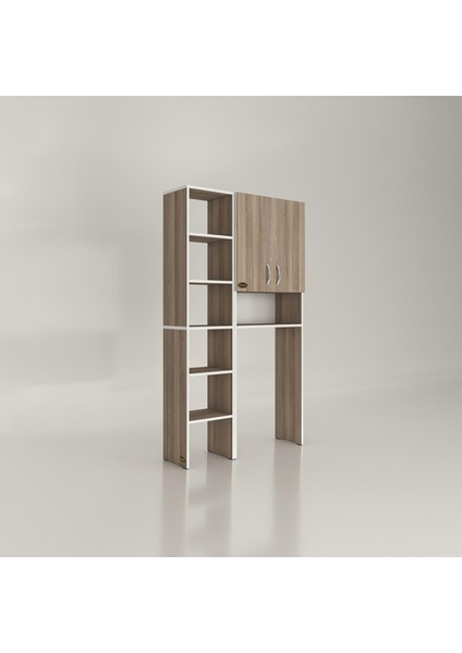 Kenzlife çamaşır makinesi dolabı sinemmaks crd 180*096*30 banyo kapaklı arkalıklı raflı modelleri