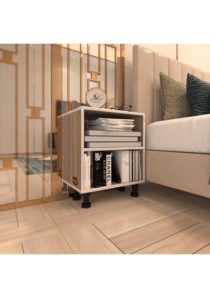 Kenzlife komodin tereşkova crd 47*39*19 mutfak banyo ofis dolabı komidin siyah ayaklı (m)