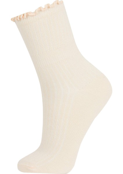 Kız Çocuk 3'lü Pamuklu Uzun Çorap A6575A8NS fiyatları