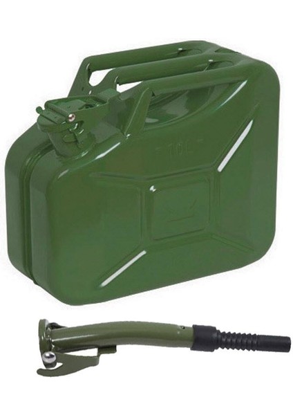 10 Litre Metal Benzin Bidonu Hortum Dahil