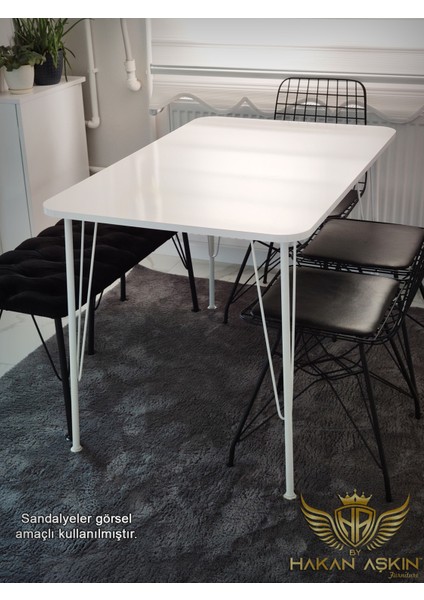 Beyaz Ayaklı 70X110 cm White Eclipse 2024 Mutfak - Çalışma - Bilgisayar Masası modelleri