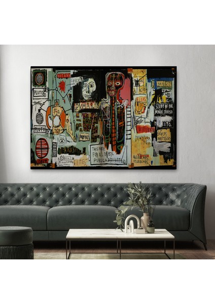 Jean Michel Basquiat Notary Kanvas TABLO-5002 fiyatları