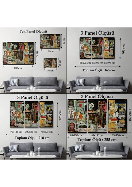 Jean Michel Basquiat Notary Kanvas TABLO-5002 indirimleri