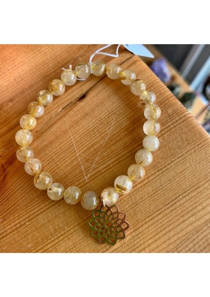 Gold Rutilli Kuvars Bileklik