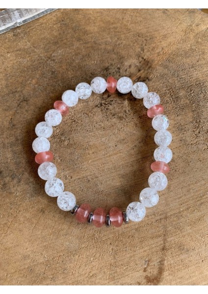 Necef ve Pembe Kuvars Bileklik