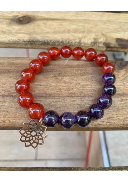 Akik & Ametist Taşı Bileklik