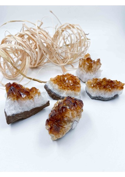 Sitrin Taşı Işlenmemiş Doğaltaş Parça modelleri