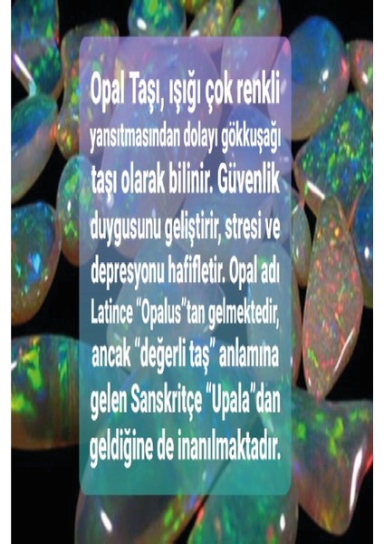 Opal Doğal Taş Çivi Kesim Zincir Kolye modelleri