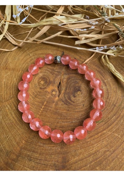 Pembe Kuvars Bileklik