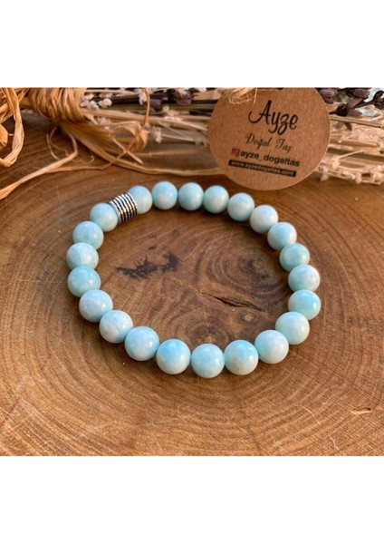 Gümüş Malzemeli Larimar Bileklik