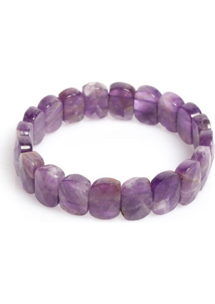 Ametist Doğal Taş Bileklik Ahşap Kutusunda fiyatları