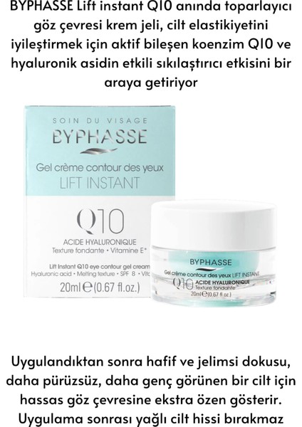 BYPHASSECOENZYM-Q10 Yaşlanma Karşıtı ve Toparlayıcı Göz Kremi 20 ml