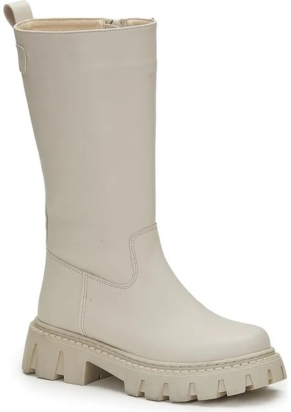 Lima Termo Kaymaz Taban Fermuarlı Ortapedi Kız Çocuk Botu Bej