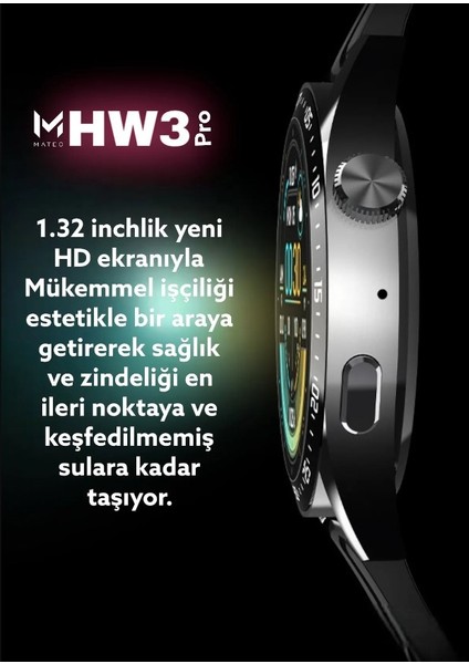 Hw3 Pro Hafıza Kart Girişli Bluetooth Çağrı Özellikli Tuşlar Aktif Tek Kordonlu 2023 Son Sürüm Akıllı Saat