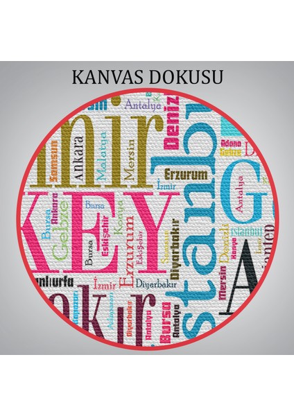Iller Isimli Dekoratif Kanvas Tablo 1003 indirimleri
