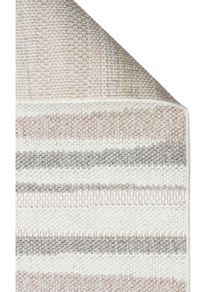 Motto Mot 02 Whıte Beıge Yumuşak Tuşeli Örgü Dokuma Modern ve Şık Iskandinav Tarz Makine Dokuması Halı fiyatları