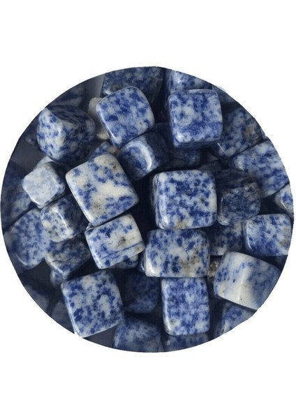 Sertifikalı Sodalit Taşı Doğal Taş Kütle (3 Adetli) fırsatları