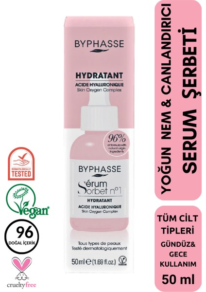 Yoğun Nemlendirici ve Canlandırıcı Serum Şerbeti 50ML