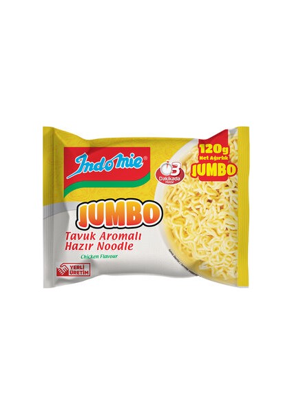 Jumbo Tavuk Aromalı Hazır Noodle 120 gr ( 5 Adet )