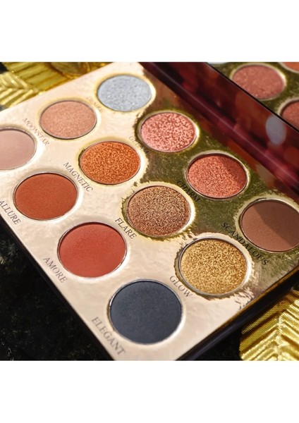Lüks Exotic Göz Farı Paleti Parlak Simli Mat Metalik Nude Makyaj Vegan Glitter Eyeshadow Palette modelleri