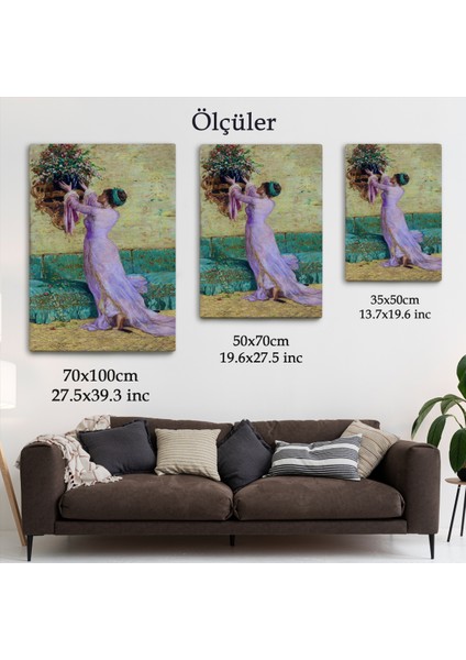 Vazo Yerleştiren Kız Osman Hamdi Bey Kanvas TABLO-5295 fırsatları