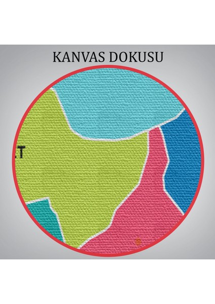 Kütahya Ili ve Ilçeler Haritası Dekoratif Kanvas Tablo 1406