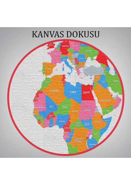 Dünya Haritası Dekoratif Kanvas Tablo 1102 indirimleri