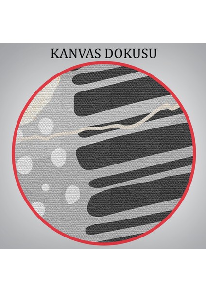 Geometrik Formda Soyut Desenler Dekoratif Kanvas TABLO-5182 indirimleri