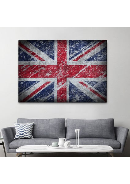 Ingiltere Bayrağı Rustik Kanvas Tablo, Ev ve Ofis DEKORU-5392 fiyatları