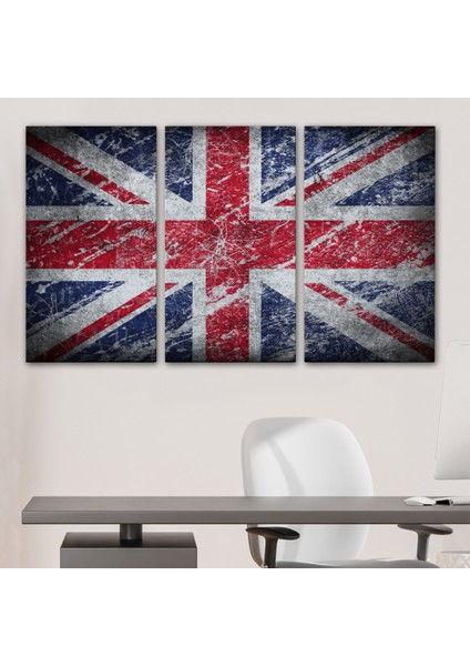 Ingiltere Bayrağı Rustik Kanvas Tablo, Ev ve Ofis DEKORU-5392 modelleri