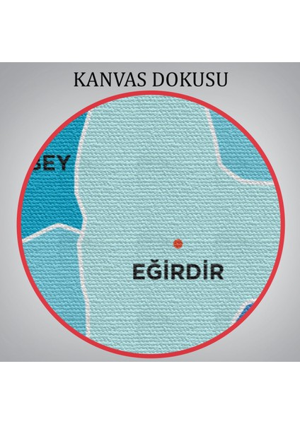 Isparta Ili ve Ilçeler Haritası Dekoratif Kanvas Tablo 1363 indirimleri